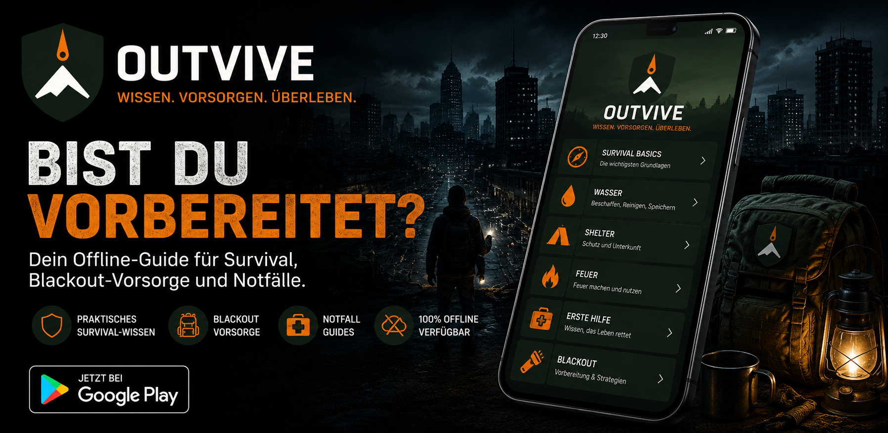 OUTVIVE App Vorschau